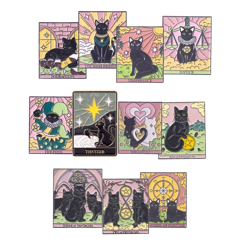 Cat Tarot Pins - molonado