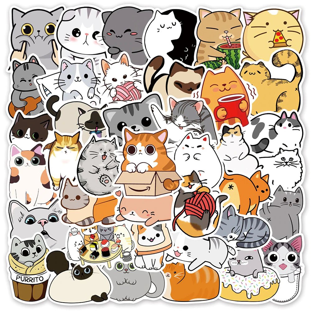 Cute Cat Sticker - molonado