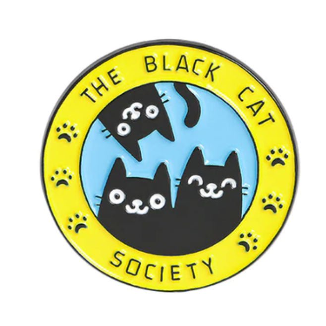 Black Cat Society Pin - molonado