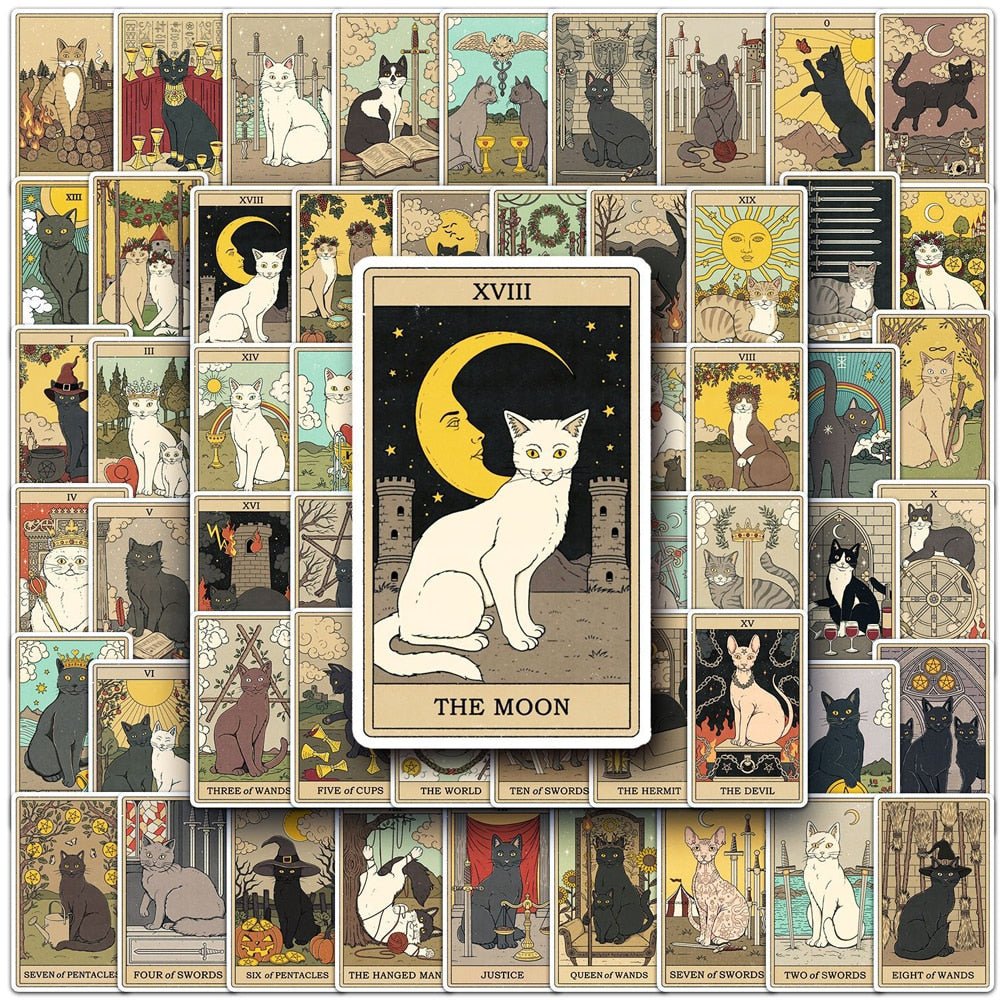 Cat Tarot Sticker - molonado