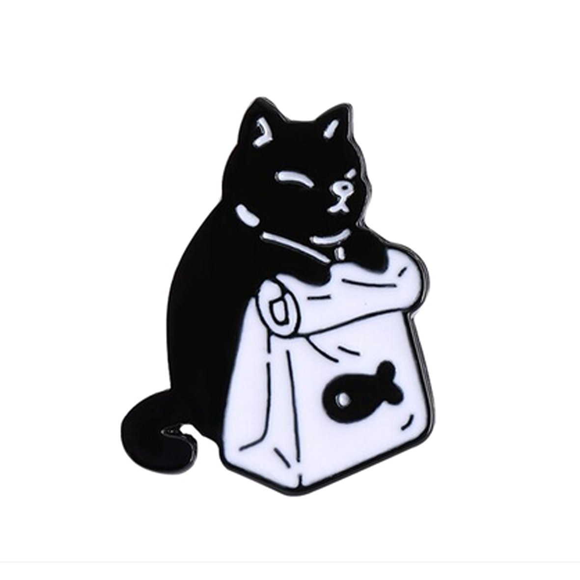 Cat with Bag Pin - molonado