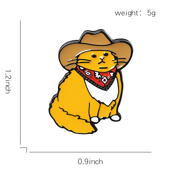 Cowboy Cat Pin - molonado