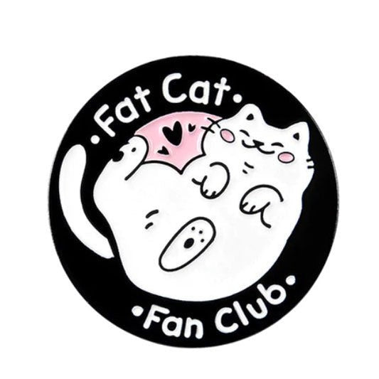 Fat Cat Fan Club Pin - molonado