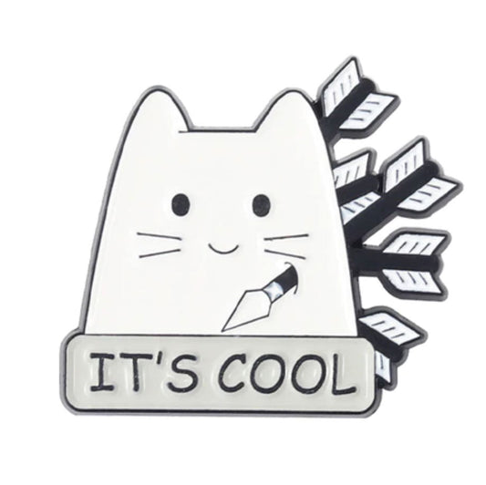 It's Cool Cat Pin - molonado