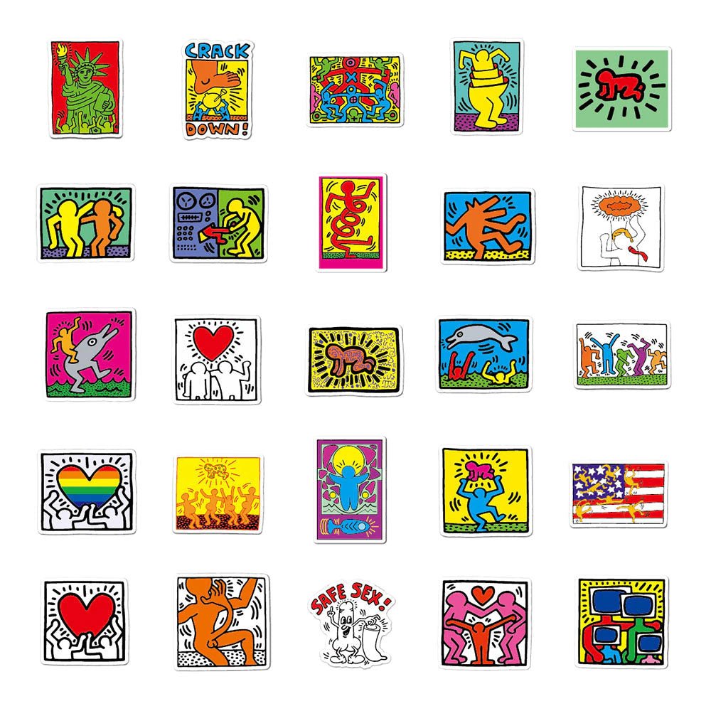 Keith Haring Pop Art Sticker - molonado