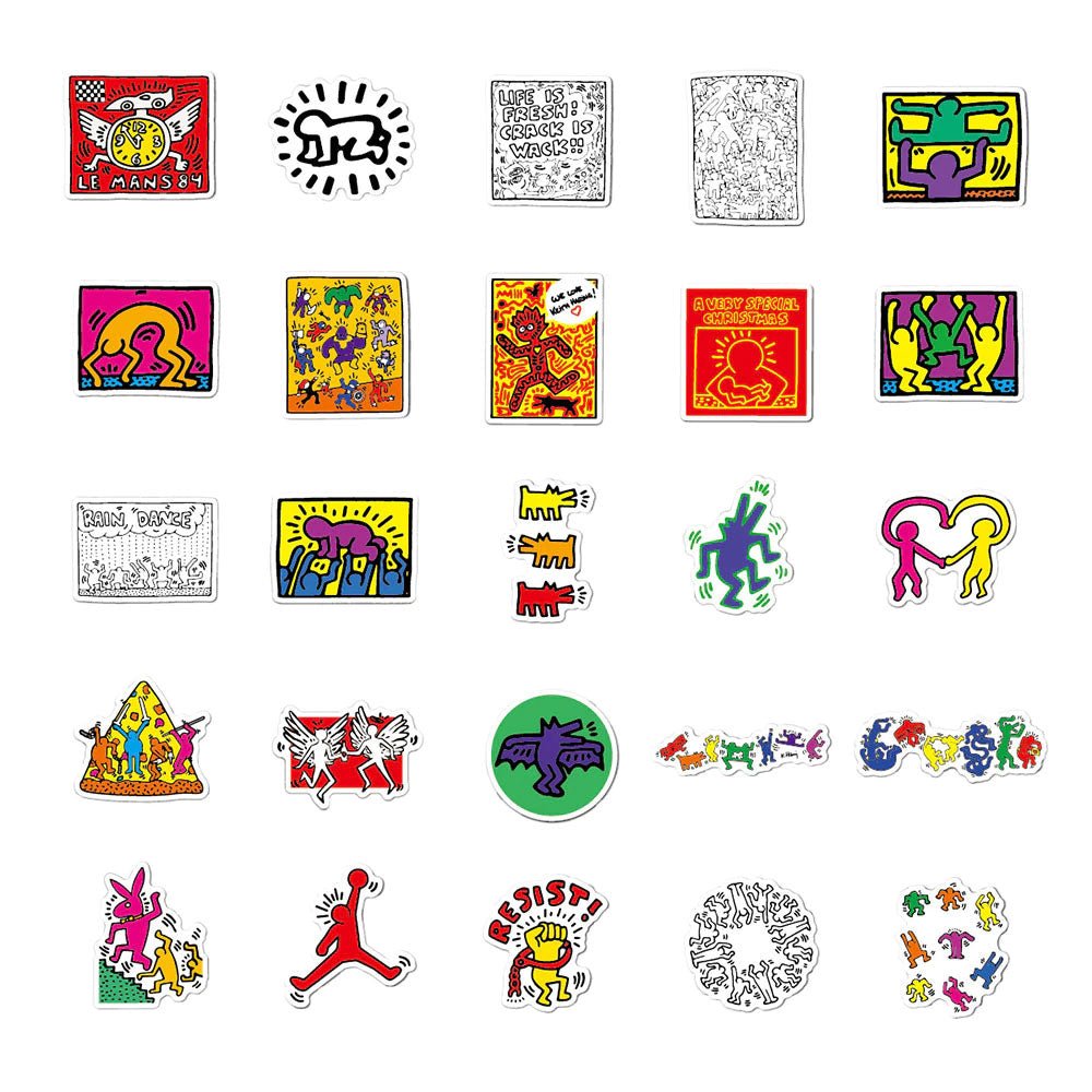 Keith Haring Pop Art Sticker - molonado