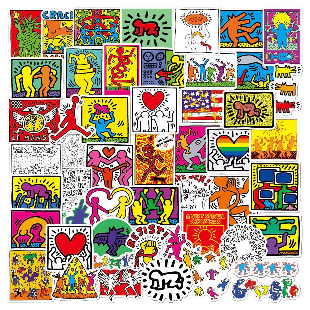 Keith Haring Pop Art Sticker - molonado