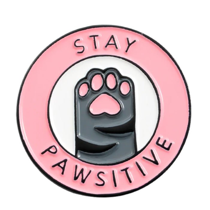 Stay Pawsitive Pin - molonado